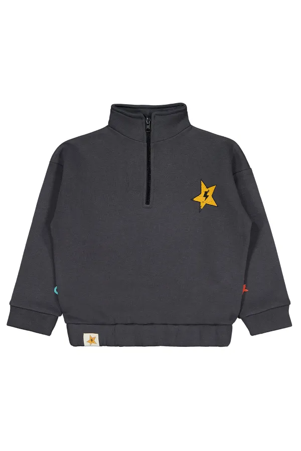 Boys Sweatshirt 6-9 Years Old Anthracite - Package