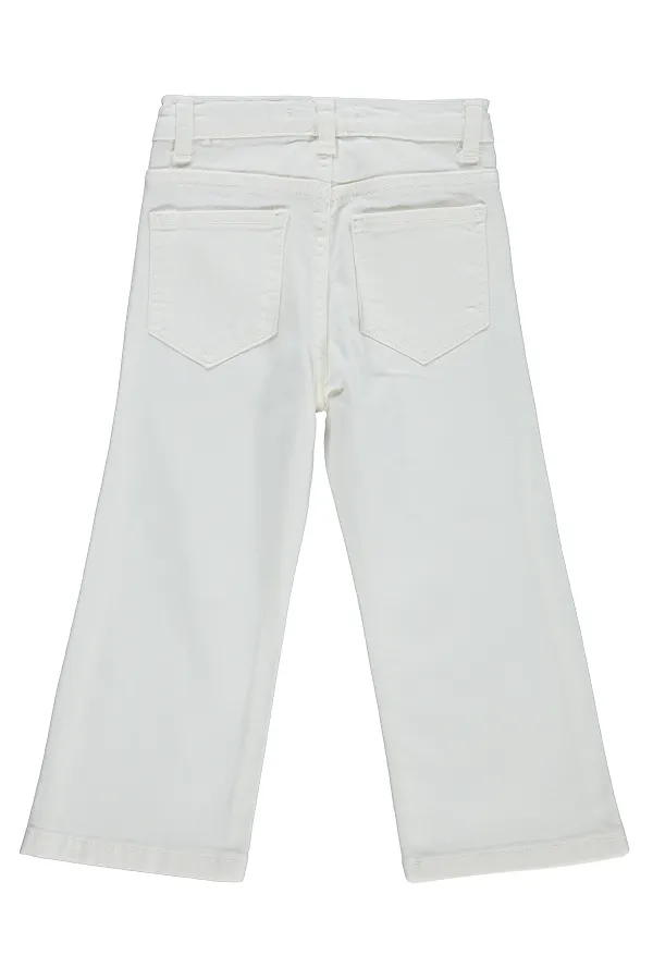 Kız Çocuk Pantolon 2-5 Yaş Kırık Beyaz - Paket