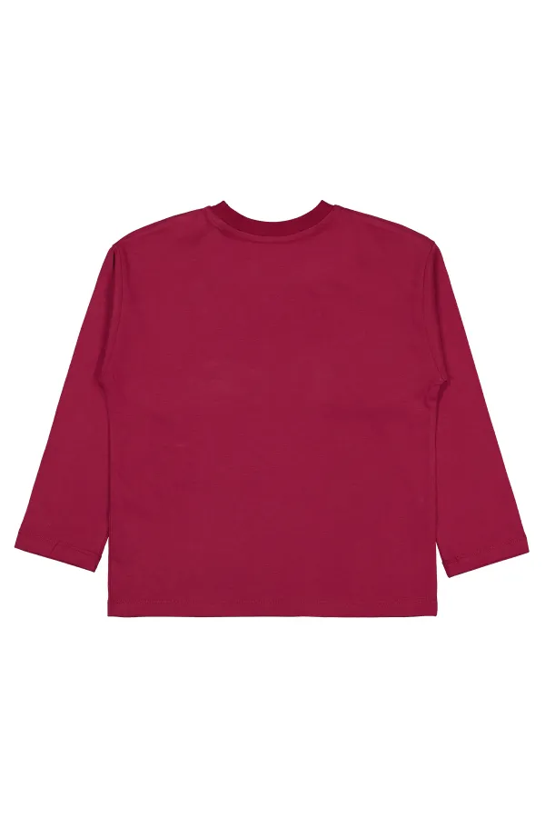 Sweat-shirt garçon 10-13 ans bordeaux - Emballage