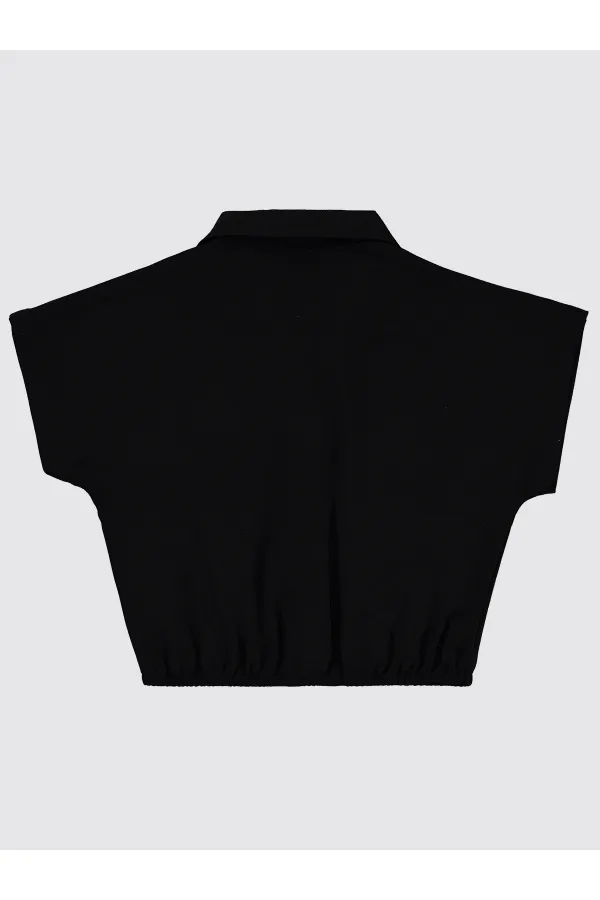 Girl's Shirt 6-9 Years Old Black - Package