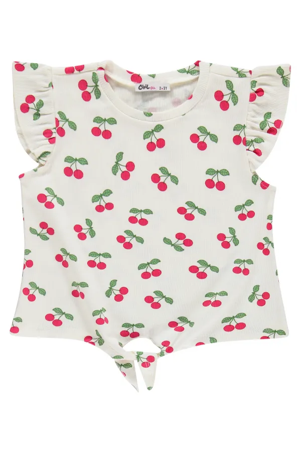 Kız Çocuk Takım 2-5 Yaş Ekru - Paket