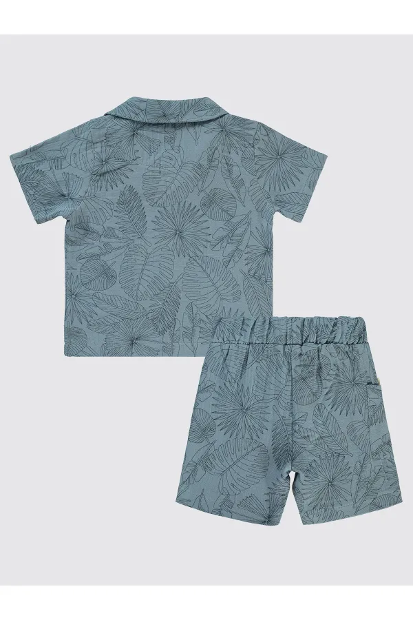 Erkek Çocuk Takım 2-5 Yaş Soft Mavi - Paket