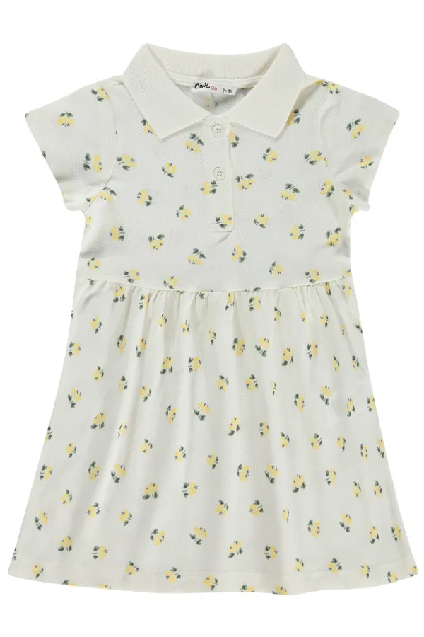 Ensemble combinaison et robe pour fille, 2-5 ans, blanc cassé - Emballage