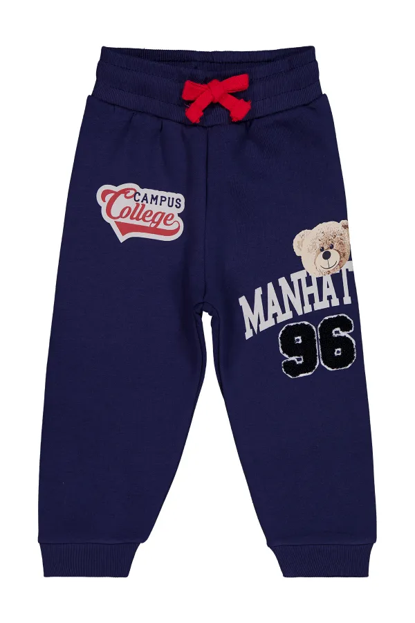 Boys Tracksuit Bottoms 2-5 Years Old Navy Blue - Pack