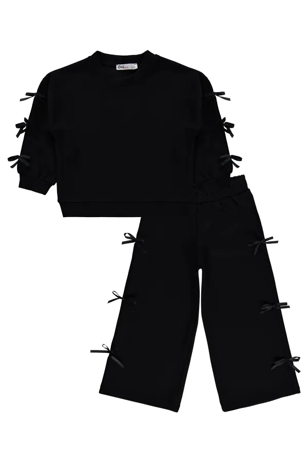 Ensemble de survêtement pour filles, 2-5 ans, noir - Lot
