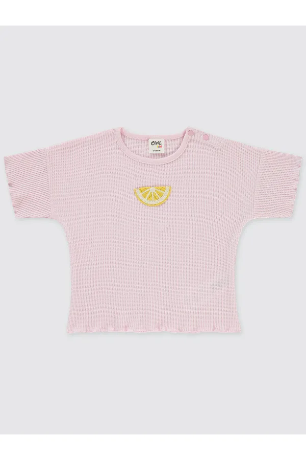 Lot de T-shirts roses pour bébé (0-24 mois)