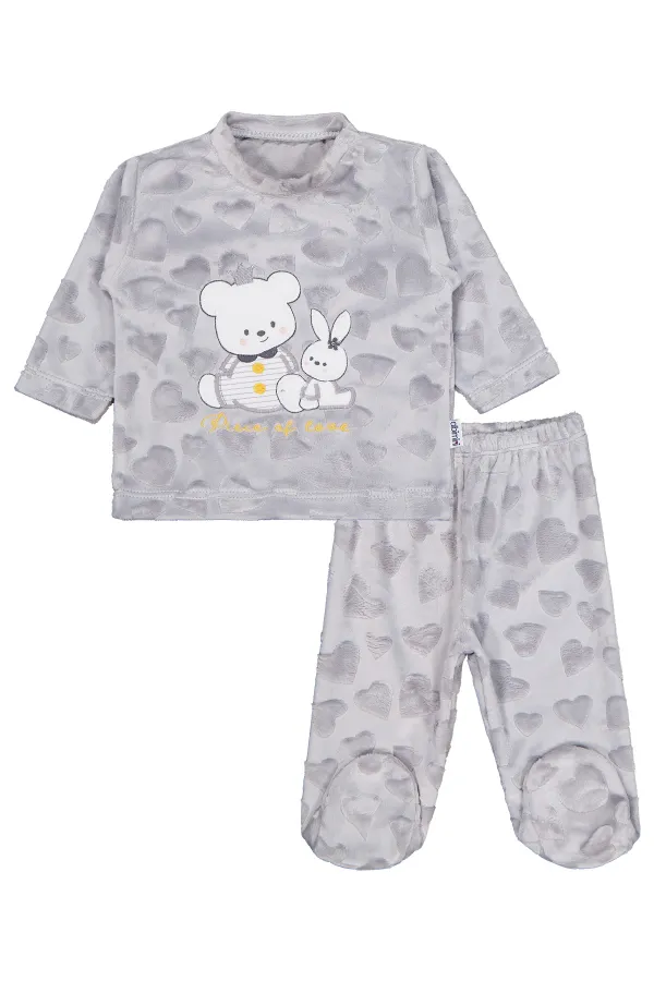 Baby Pajama Set 0-24 Months Grey - Package
