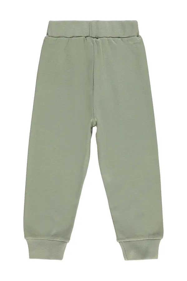 Pantalon de survêtement garçon Km 2-5 ans kaki clair - Lot