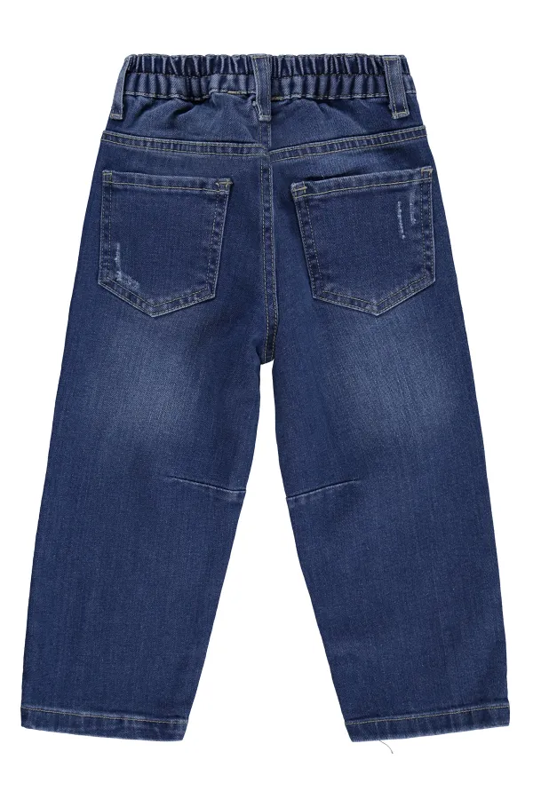 Pantalon en jean pour garçon, 2-5 ans, bleu foncé - Lot