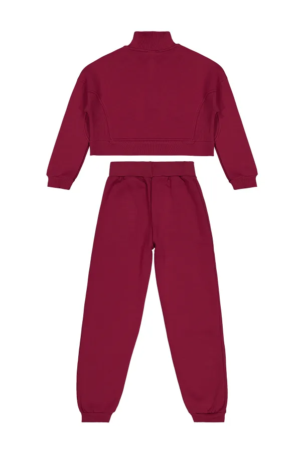 Ensemble de survêtement pour fille 10-13 ans, bordeaux - Emballage