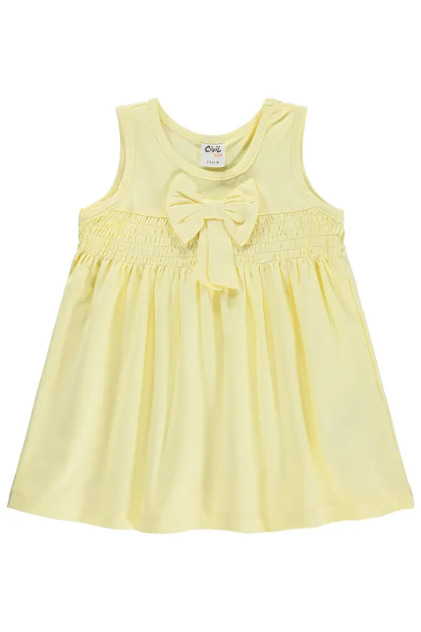 Combinaison et robe bébé 6-18 mois jaune doux - Emballage