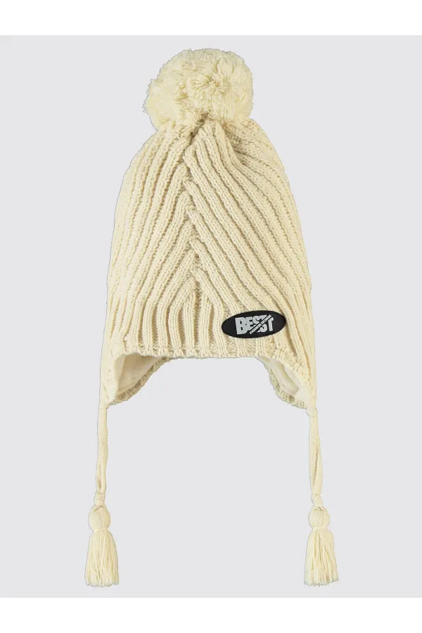 Ensemble écharpe, bonnet et gants pour garçon de 6 à 9 ans, blanc - Emballage