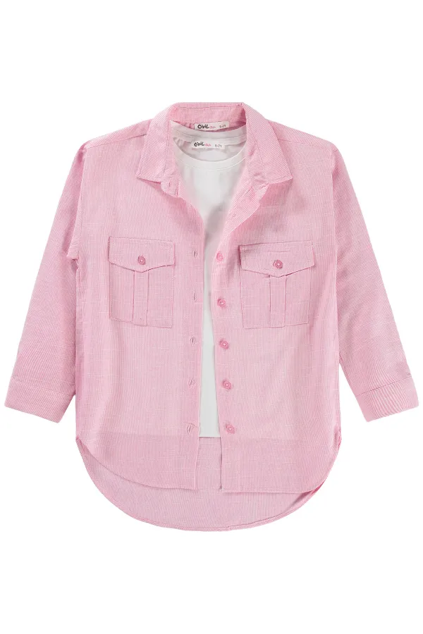 T-shirt rose pour fille, 10-13 ans - Lot