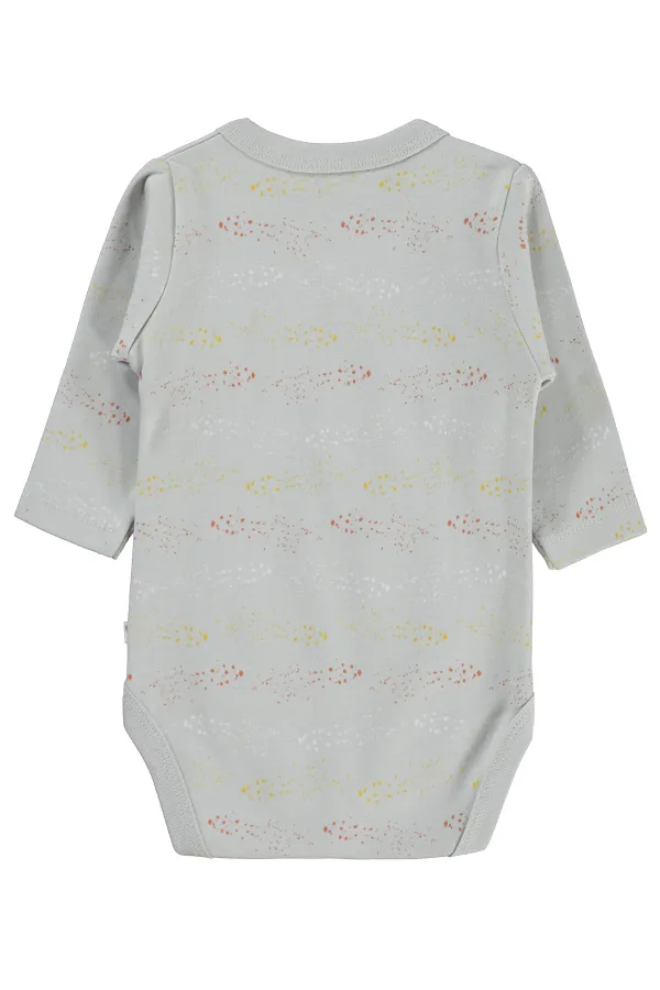 Body bébé à boutons-pression gris 0-24 mois - Emballage Body bébé à boutons-pression gris 0-24 mois - Emballage