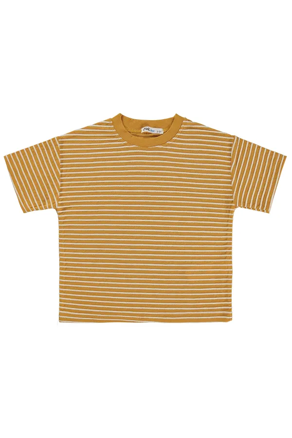 Boys' T-Shirt, Ages 2-5, Mustard - Pack