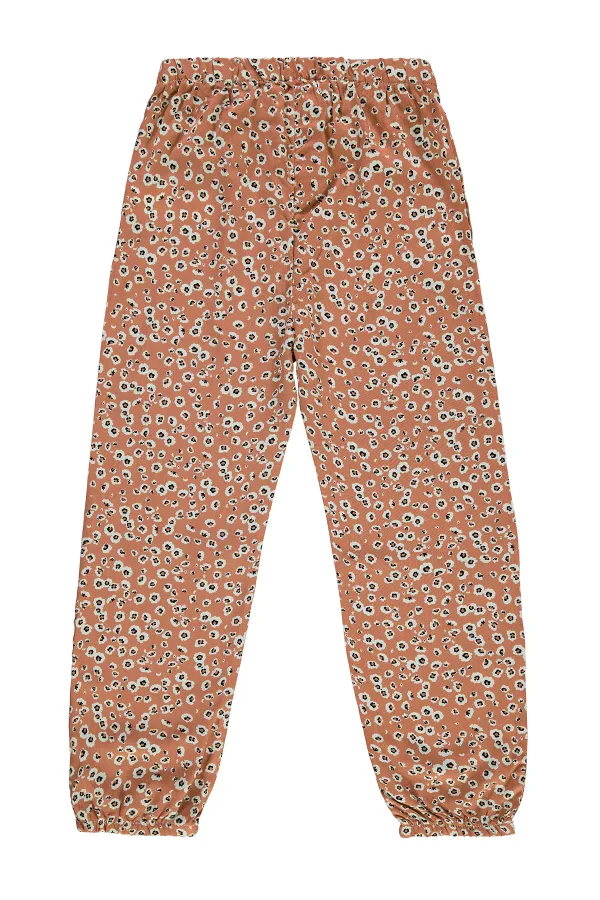 Pantalon fille 10-13 ans, couleur argile italienne - Emballage