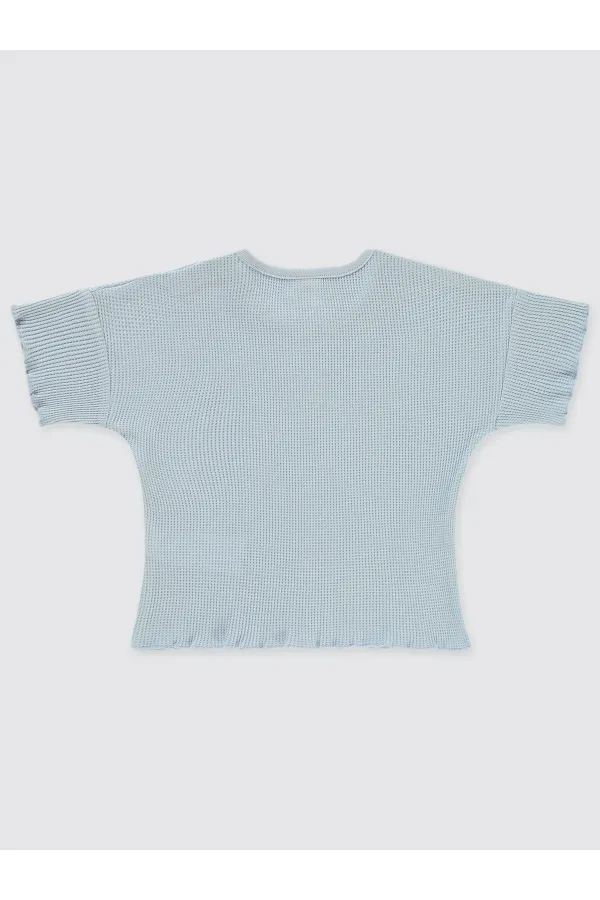 Bebek Tişört 0-24 Ay Mavi - Paket