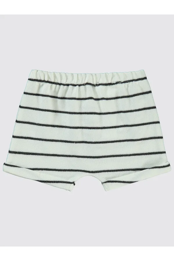 Bebek Şort 0-24 Ay Ekru - Paket