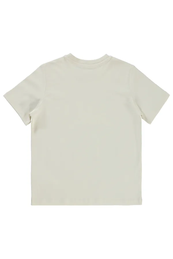 T-shirt garçon 10-13 ans ivoire - Emballage