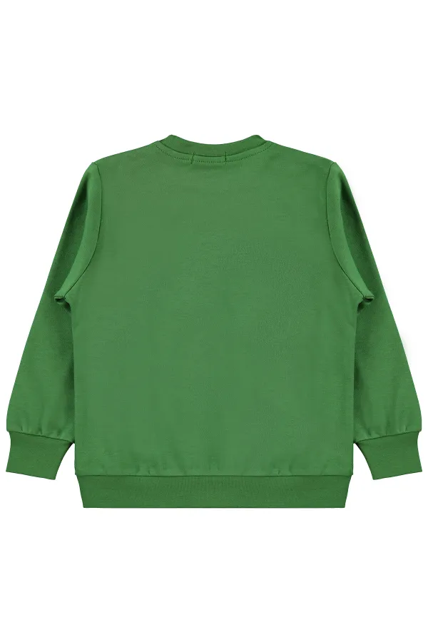 Sweat-shirt garçon Km 2-5 ans Vert foncé - Emballage