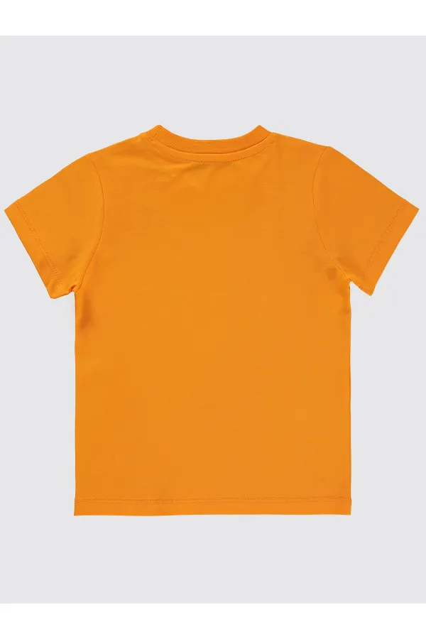T-shirt garçon orange clair 2-5 ans - Emballage