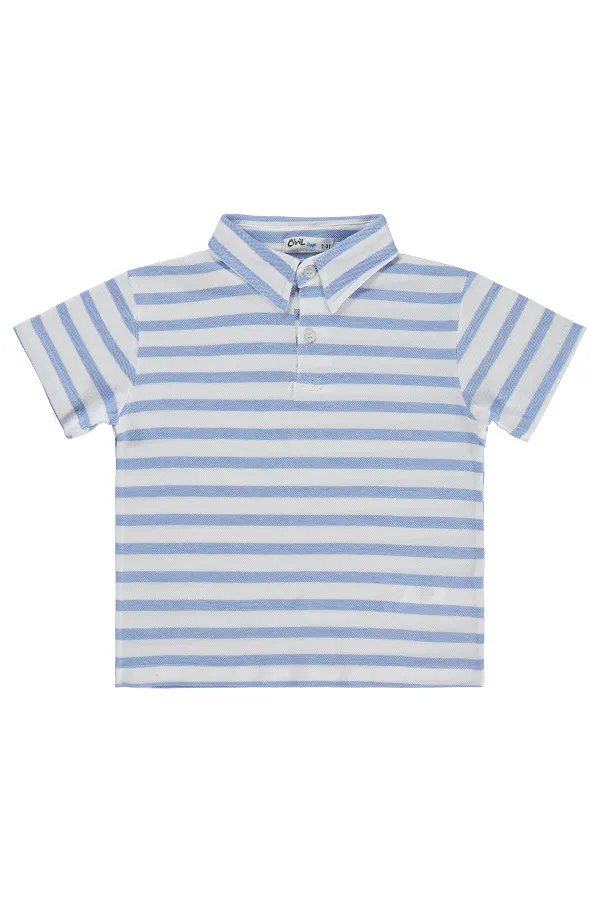 Boys' T-Shirt, Ages 2-5, Light Blue - Pack