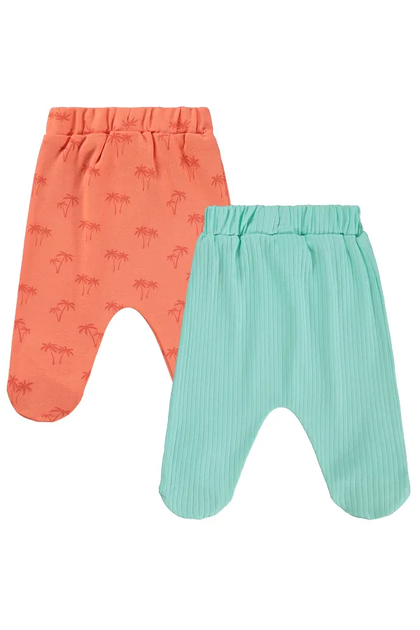 Baby Single Bottom Baby 0-24 Months Coral-Mint - Pack