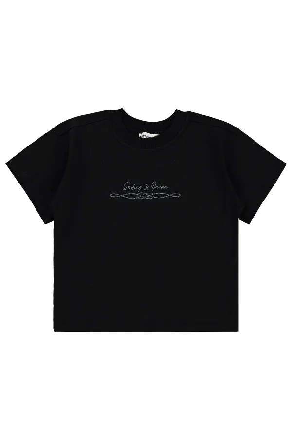 Lot de t-shirts noirs pour garçons de 6 à 9 ans