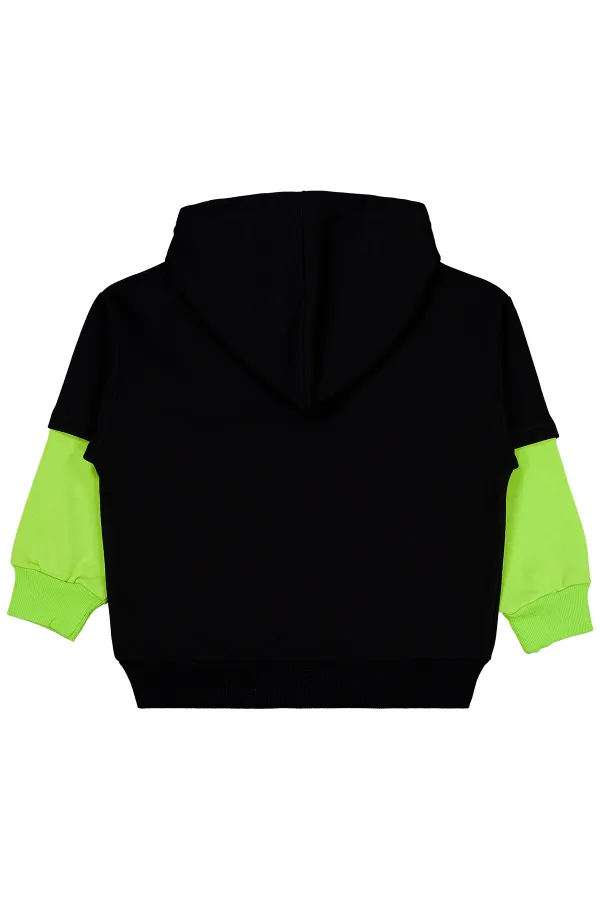 Sweat-shirt garçon noir 10-13 ans - Lot