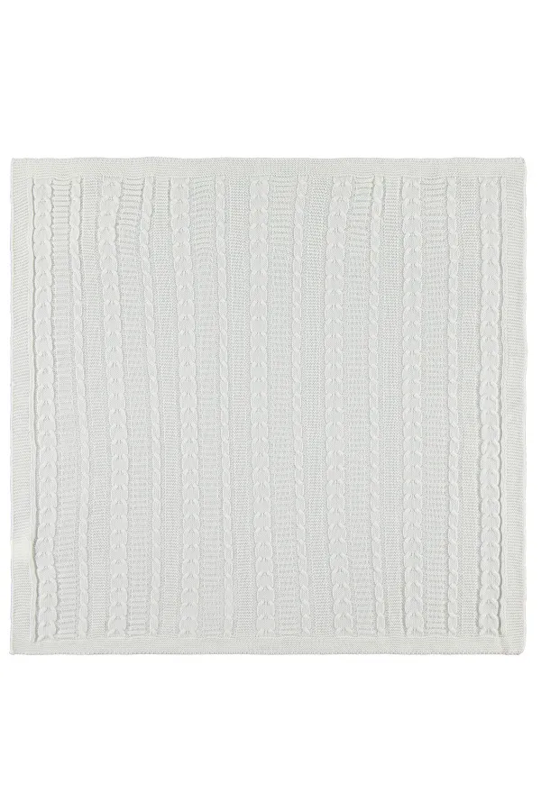 Ensemble couverture et lange pour bébé 0-24 mois, écru - Emballage