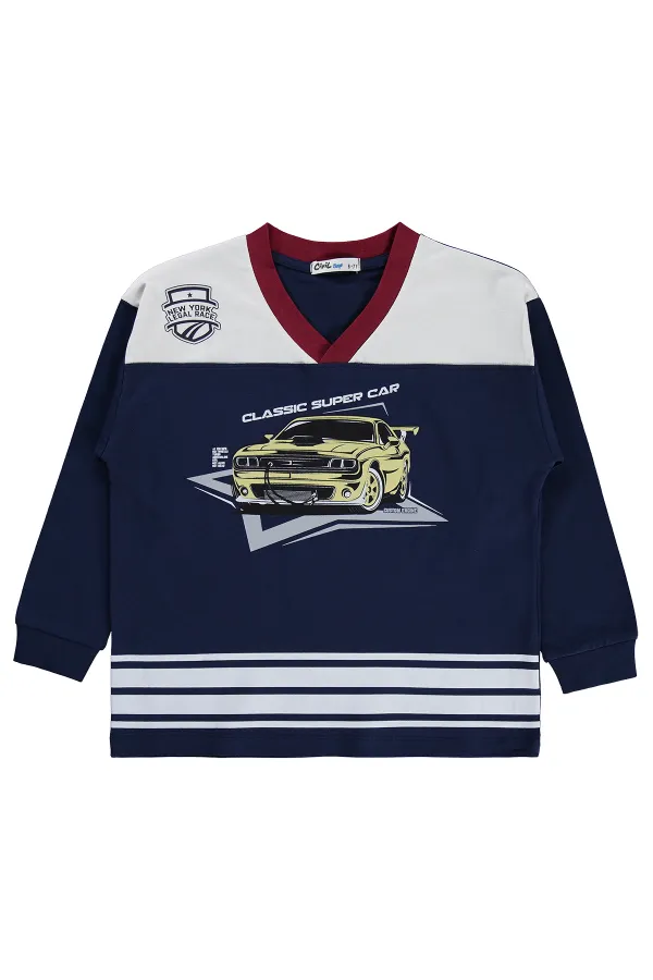 Boys' Pajama Set, Ages 6-9, Navy Blue - Pack