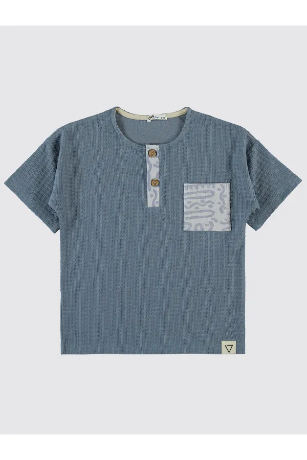 Boys T-Shirt 6-9 Years Indigo - Package