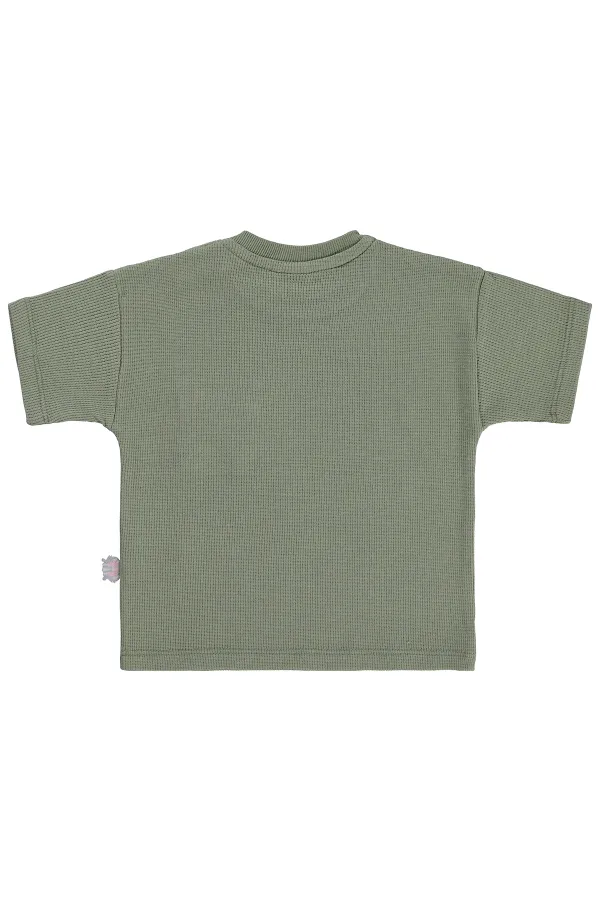 Bebek Tişört 0-24 Ay Açık Haki - Paket