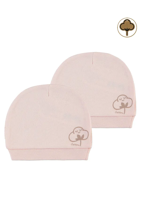 Bebek Bebe Şapka Bere ve Setler 0-24 Ay Pembe - Paket