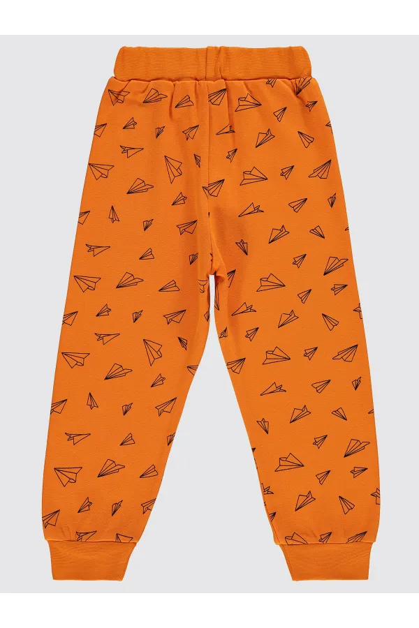 Bas de survêtement garçon 2-5 ans orange foncé - Lot