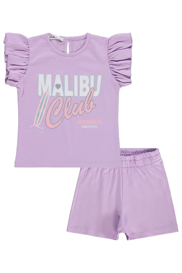 Girls' Outfit Set 2-5 Years Old, Lilac - Package