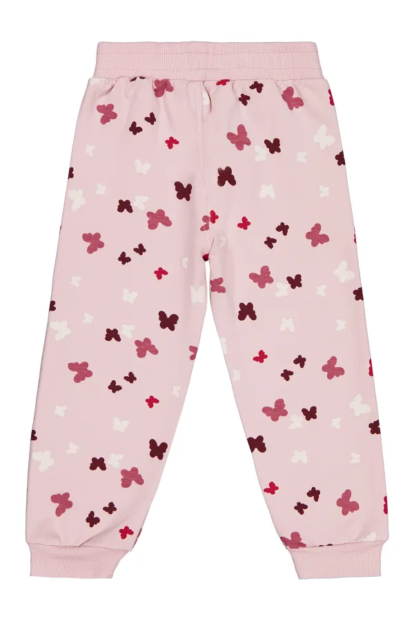 Girl's Tracksuit Bottoms 2-5 Years Old Light Rose - Package
