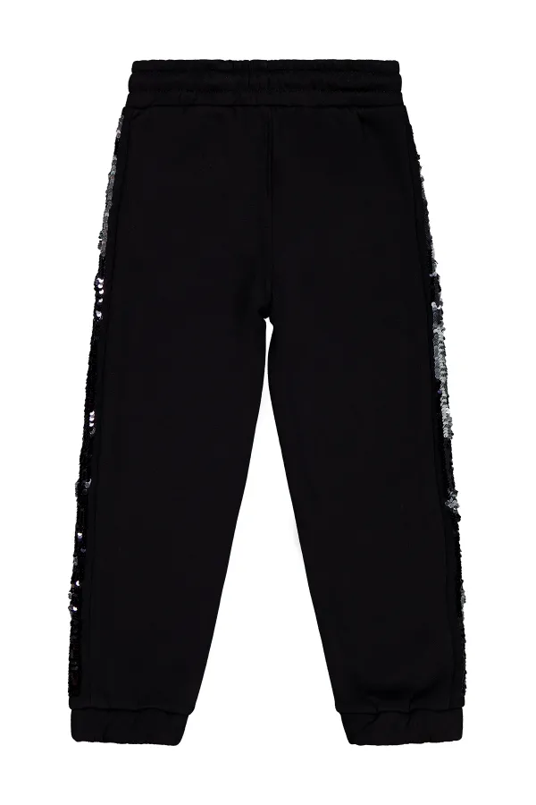 Girls Tracksuit Bottoms 6-9 Years Black - Pack