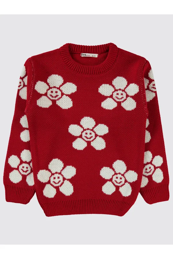 Pull rouge pour fille de 6 à 9 ans - Emballage