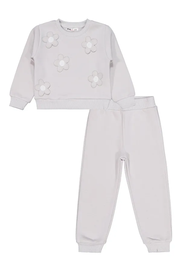 Ensemble de survêtement gris pour filles de 2 à 5 ans - Emballage