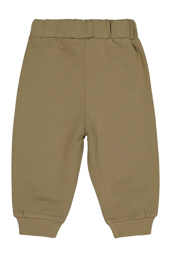Baby Tracksuit Bottoms 0-24 Months Light Army Green - Pack