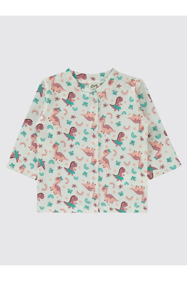 Bebek Pijama Takımı 0-24 Ay Ekru - Paket