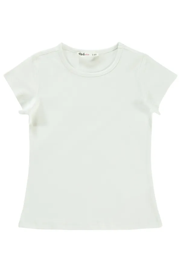 Girls' T-Shirt Km 2-5 Years Ecru - Package