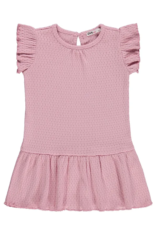 Girls' Jumpsuit and Dress, Ages 2-5, Dark Pink - Package