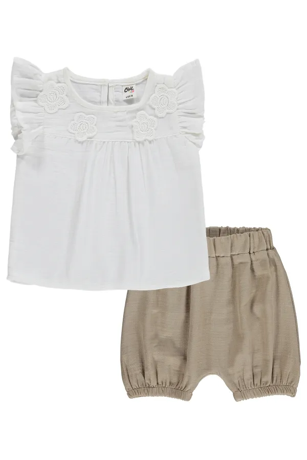 Ensemble bébé 0-24 mois, blanc cassé - Emballage