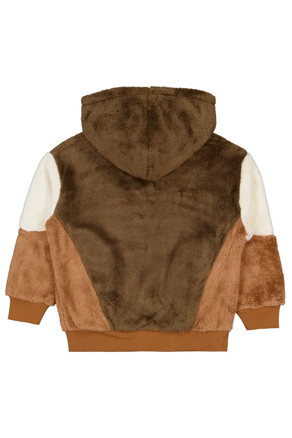 Kız Çocuk Hırka 10-13 Yaş Koyu Kahverengi - Paket