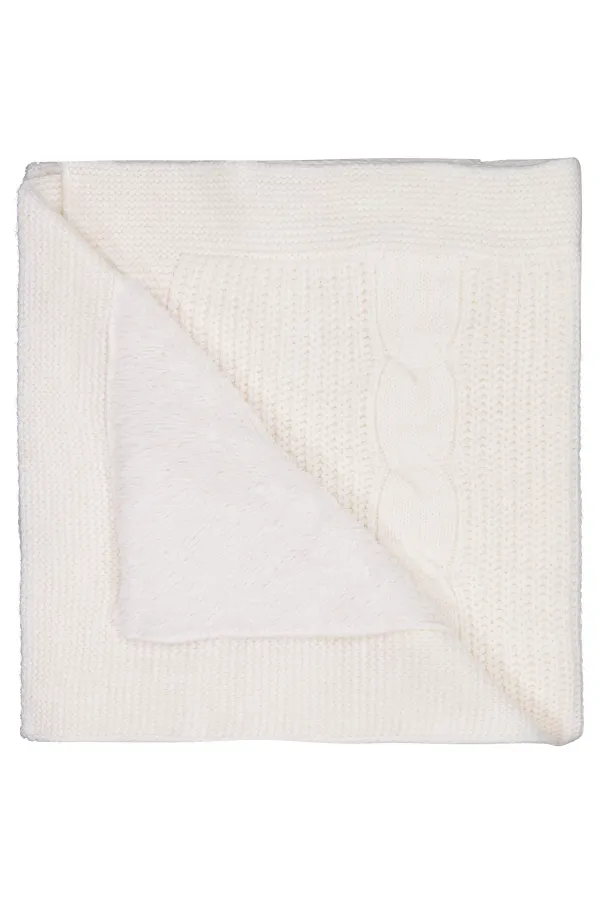 Couverture et lange pour bébé 0-24 mois écru - Emballage