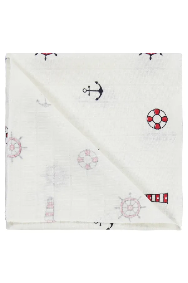 Ensemble couverture et lange pour bébé 0-24 mois, écru - Emballage