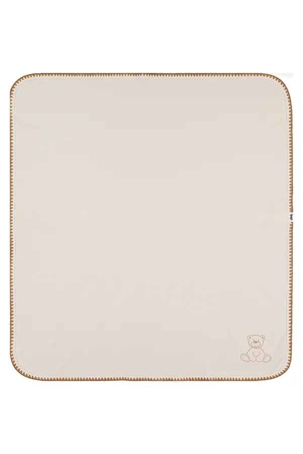 Ensemble couverture et lange pour bébé 0-24 mois, ivoire - Emballage