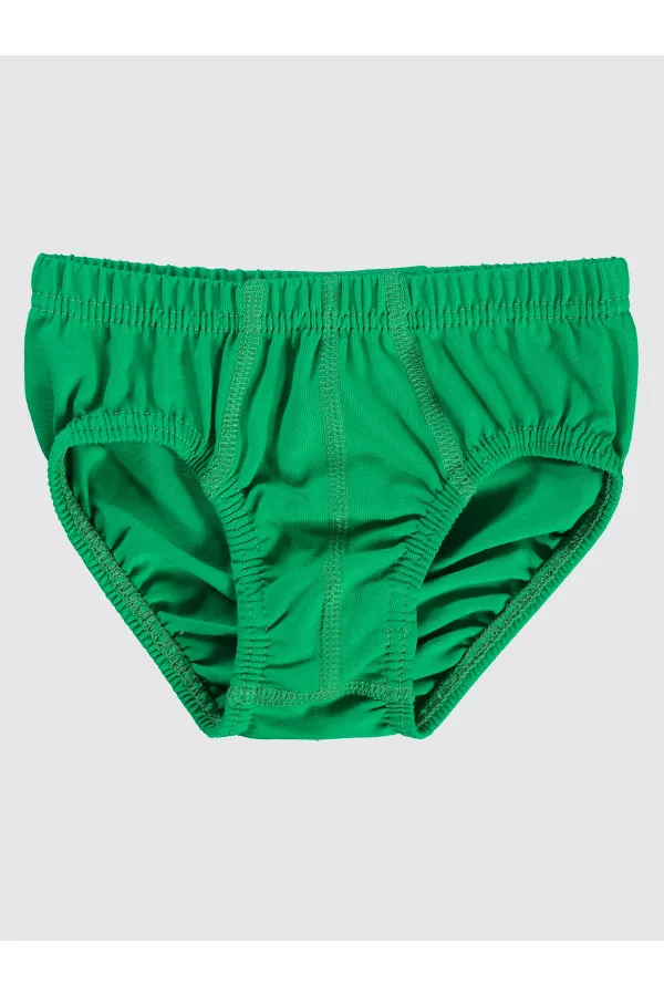 Culottes vertes et blanches pour garçon - Emballage